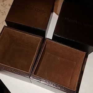 Michael Kors Brown Square Gift Boxes Two